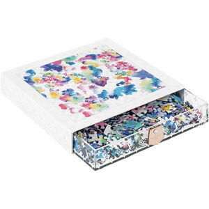 Louis Vuitton Scott Jigsaw Puzzle Watercolor Monogram White Acrylic Box GI0624